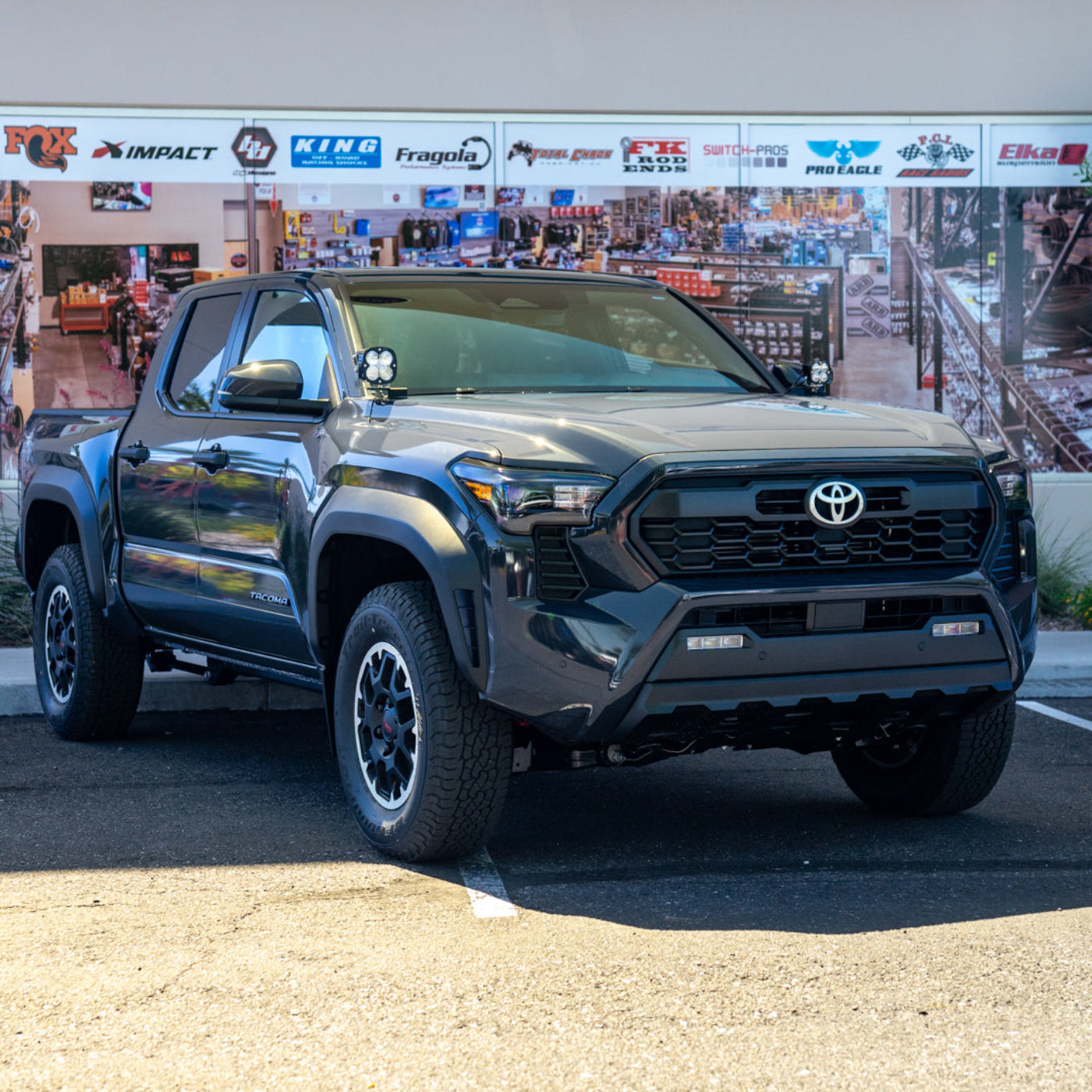 '24-25 Tacoma A-Pillar Light Mounts installed 