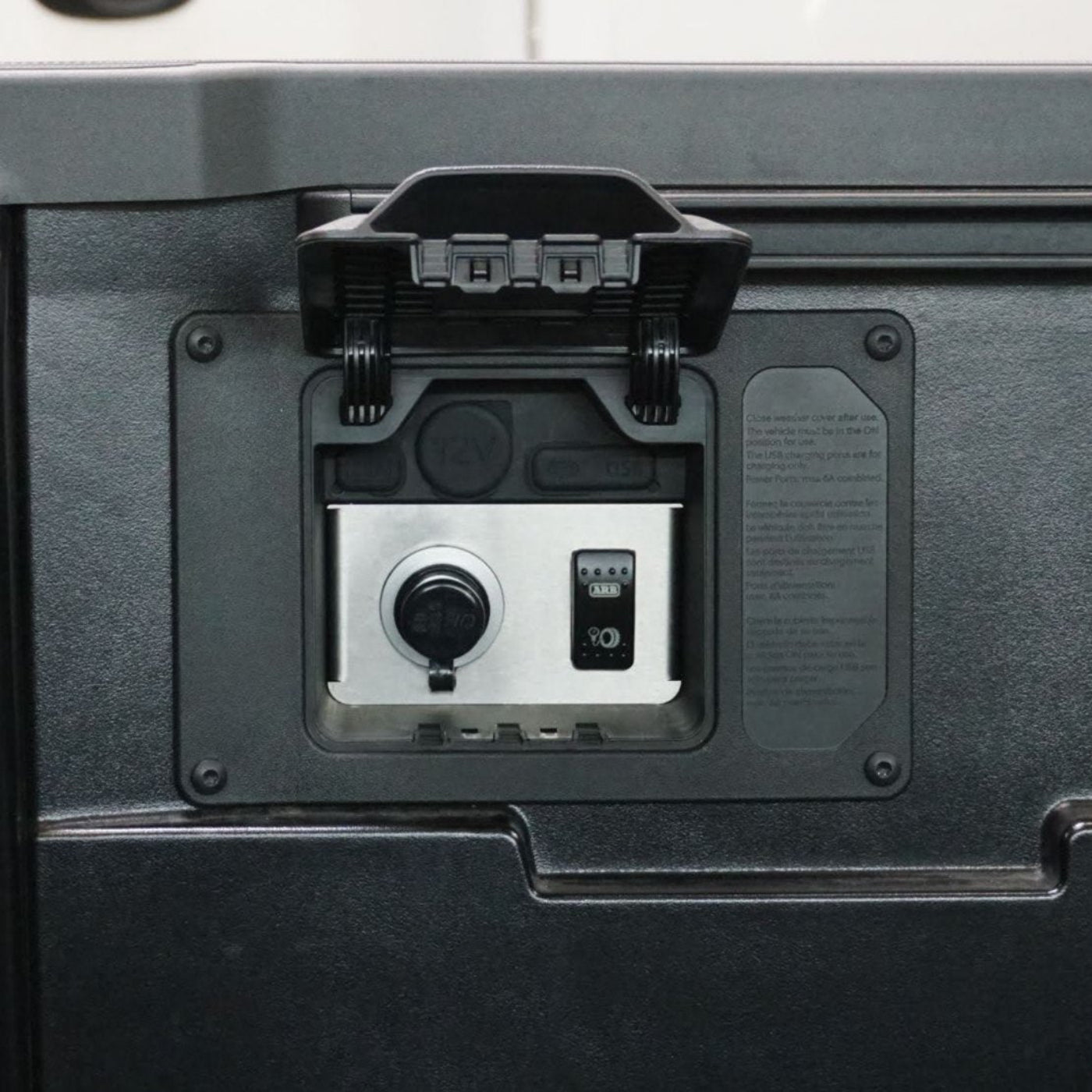 SDHQ Built '24 Tacoma Bed Power Port Air Chuck and Switch Mount Kit