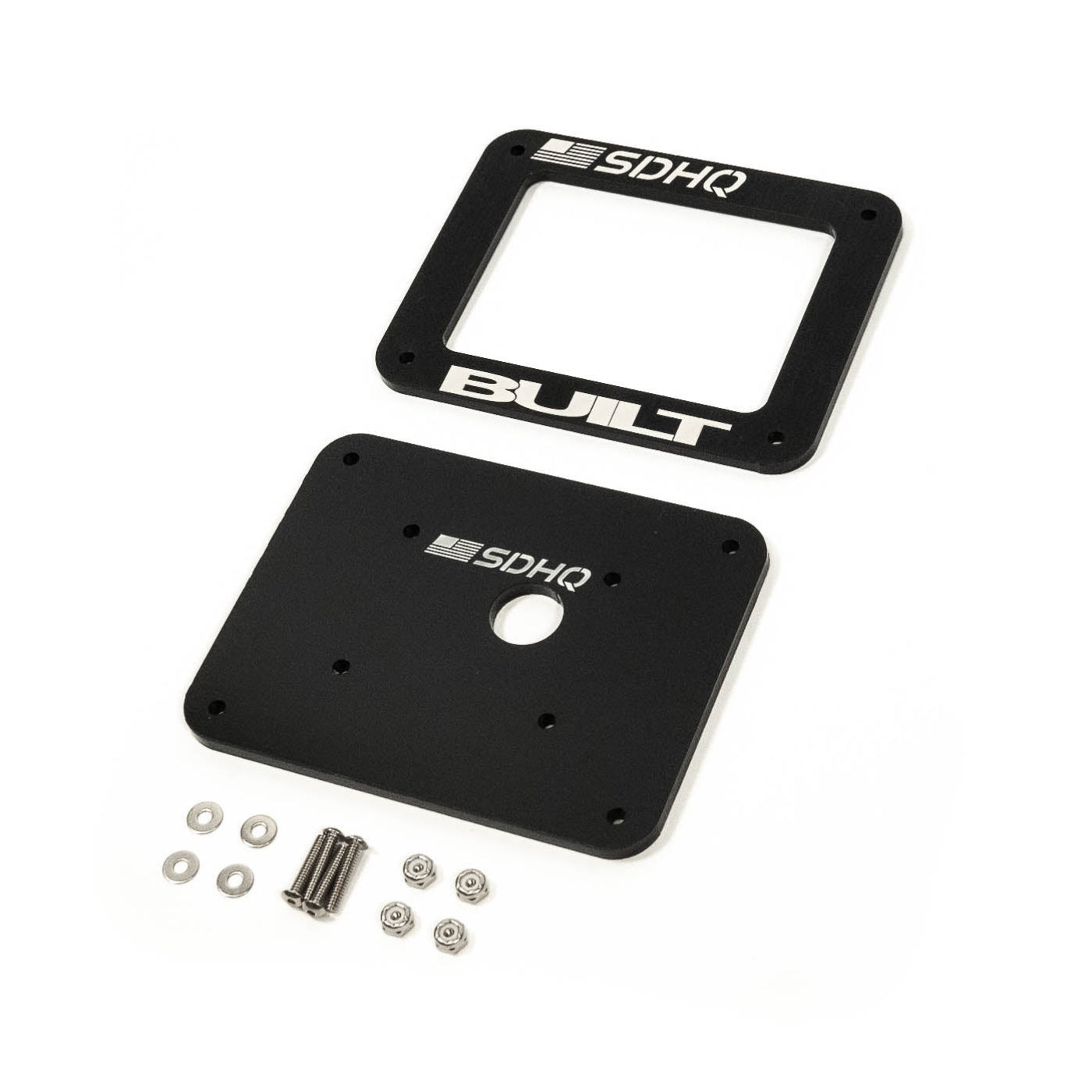 '16-23 Toyota Tacoma SDHQ Built Complete Overhead RCR-FORCE-12 Mounting Kit - display of included keypad mount parts and hardware 