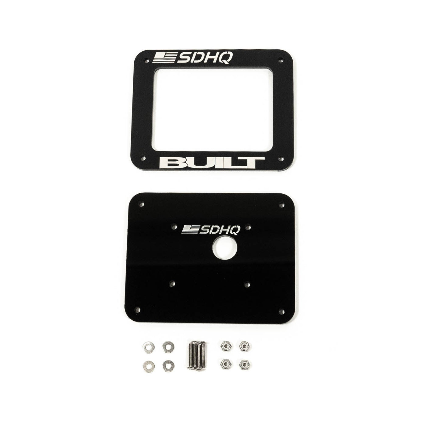 '16-23 Toyota Tacoma SDHQ Built Complete Overhead RCR-FORCE-12 Mounting Kit - display of included keypad mount parts and hardware 
