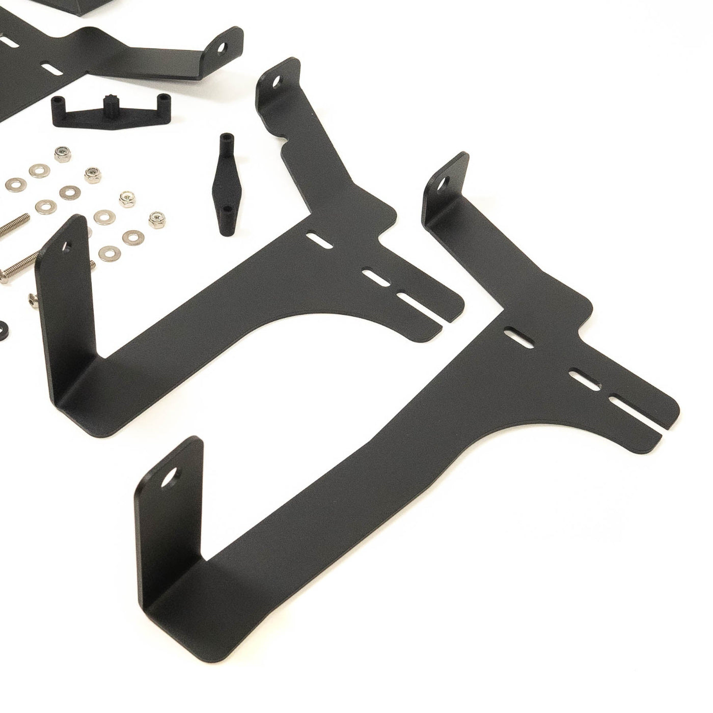 '24 Tacoma SR/SR5 Behind the Grille Light Mounting Kit display of included parts and hardware 