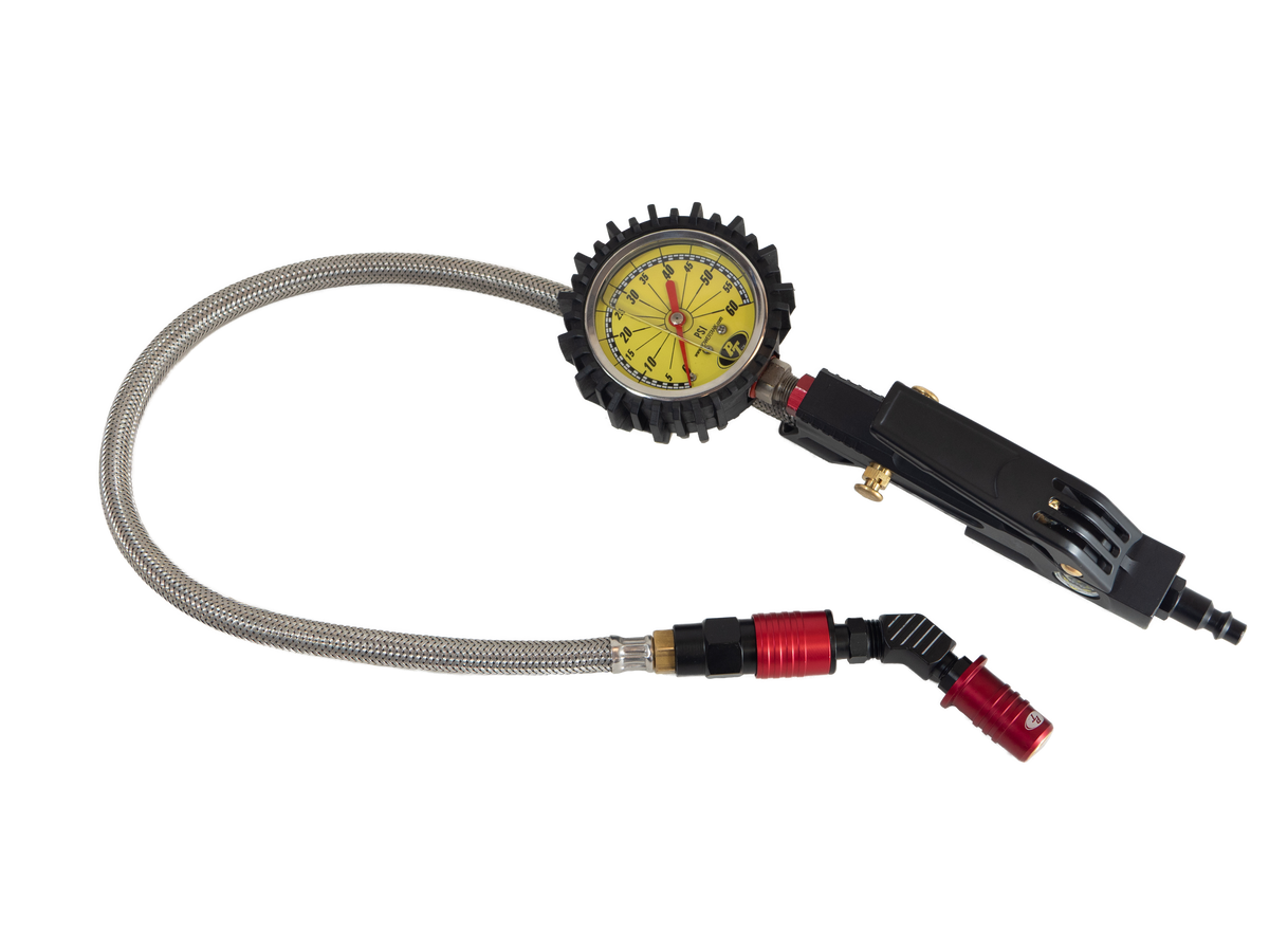 Trooper RED - 60 psi Analog Ventoso™ Modular Tire Inflator Gauge
