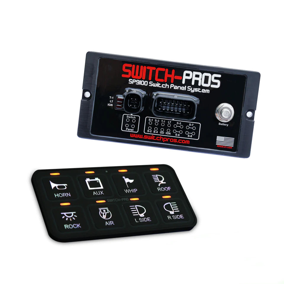 Switch Pros SP-9100 8 Switch Panel Power System Power Management Switch Pros display