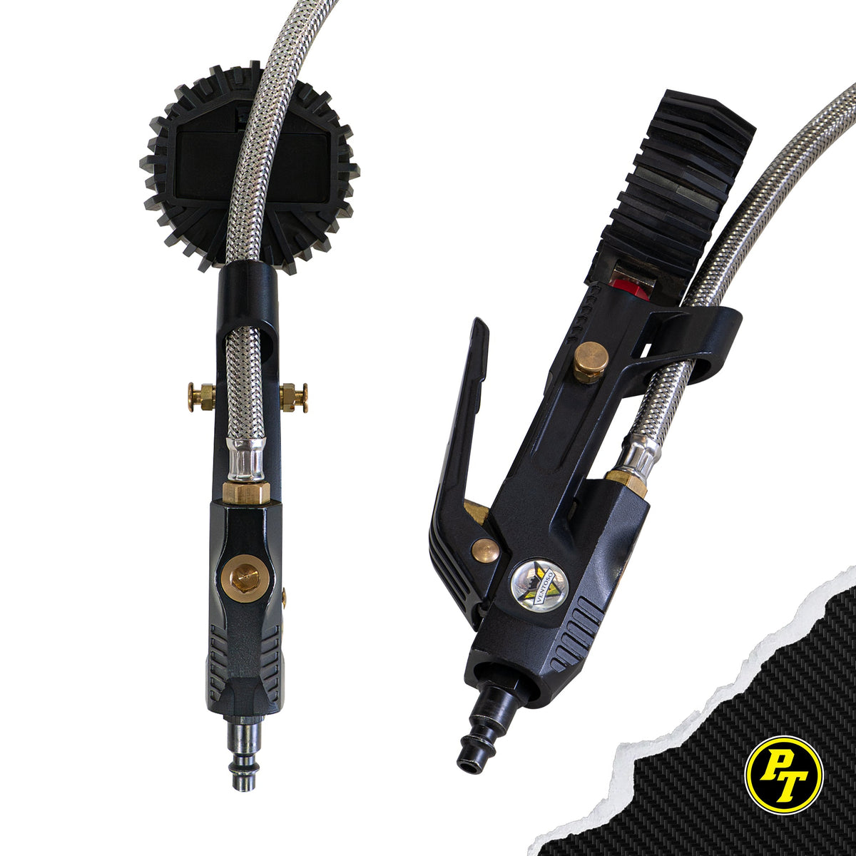 Long Haul RED - 150 psi Liquid Analog Ventoso™ Modular Tire Inflator Gauge