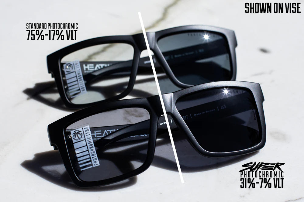 Performance Vise Sunglasses: SUPER Photochromic Z87+ | Black Frame