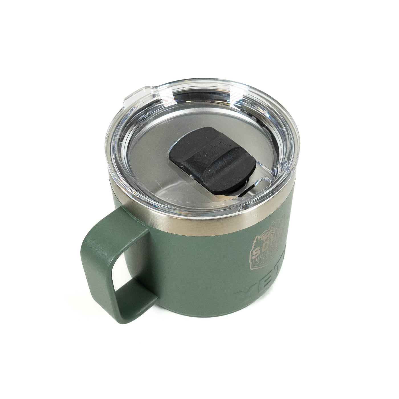 SDHQ Outdoor Division Yeti Rambler 14oz Stackable Mug w/ MagSlider Lid | Camp Green