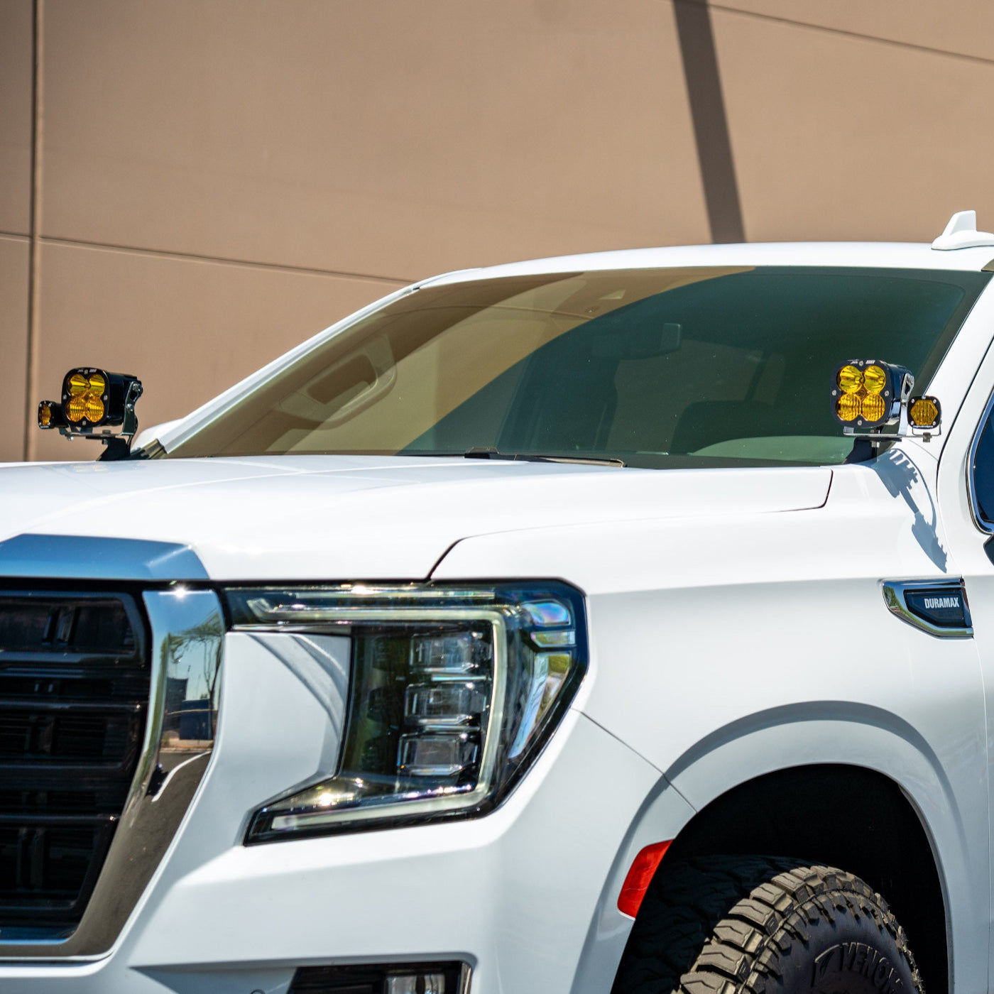 SDHQ Built 2021-2025 Yukon/Yukon XL A-Pillar Light Mounts installed 