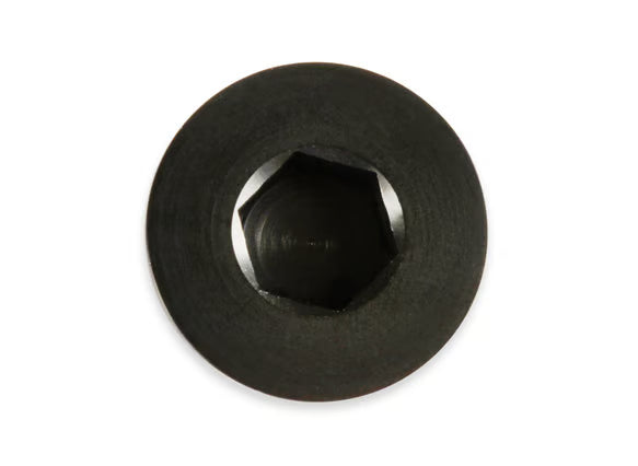 Earl's -8 AN Port Plug w/ O-Ring Seal, Black Anodized Aluminum