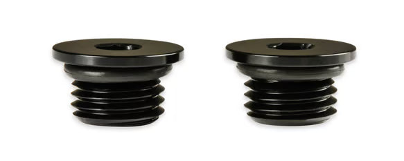 Earl's -8 AN Port Plug w/ O-Ring Seal, Black Anodized Aluminum