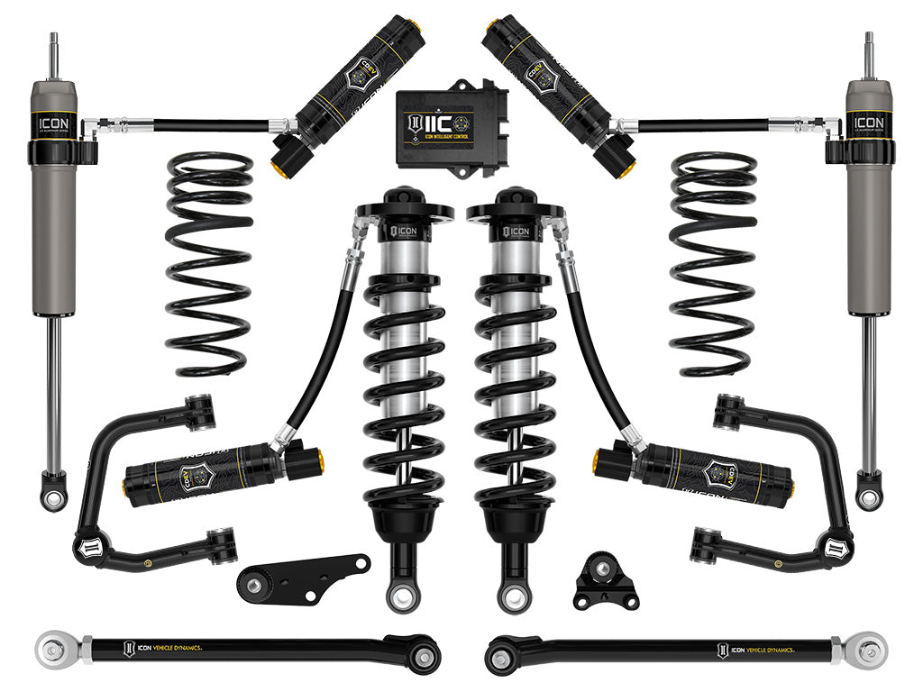 ICON 2024 Toyota Tacoma 1.25-3" Lift, Stage 10 Suspension System, Billet UCA