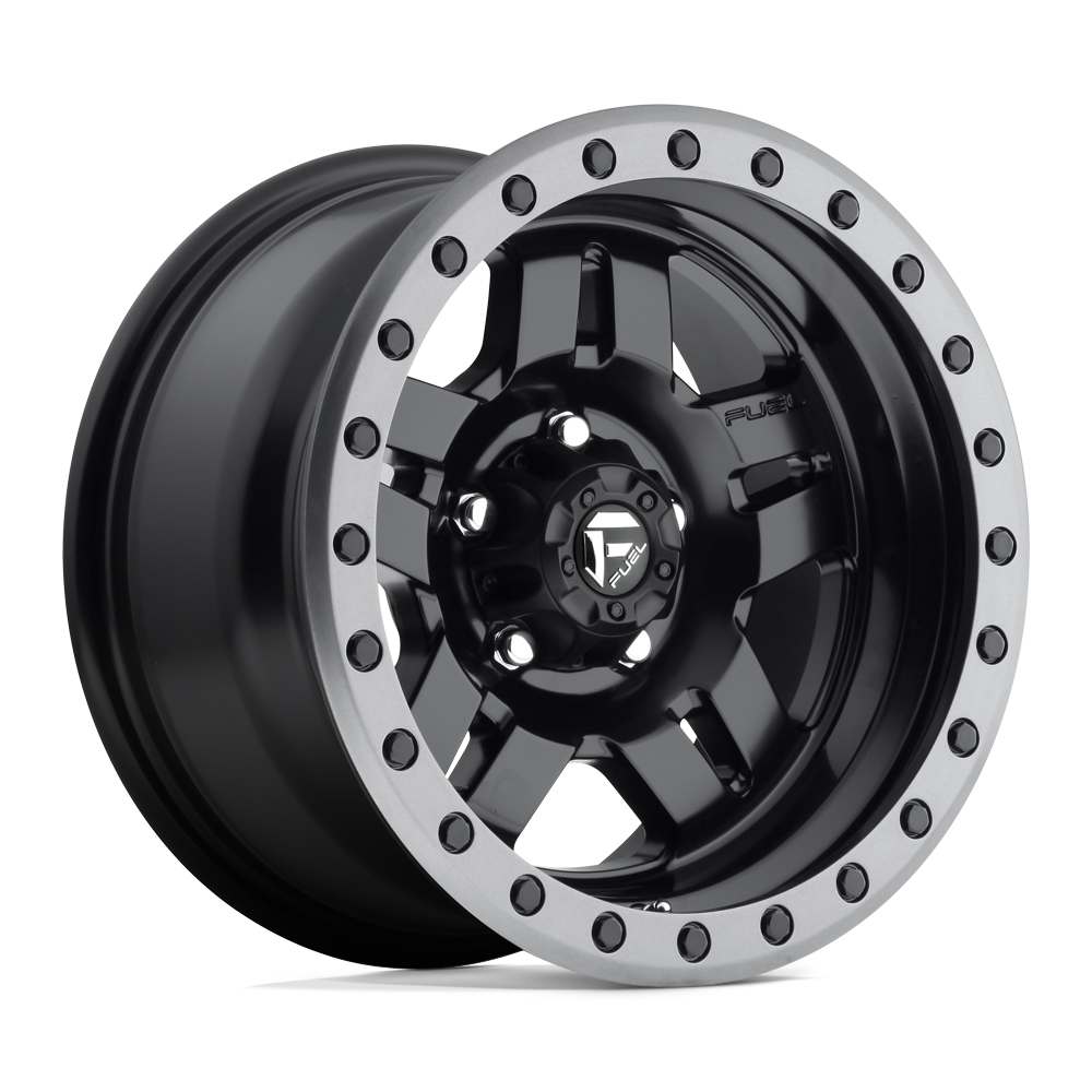 Fuel Wheels | ANZA | Matte Black Gun Metal Ring