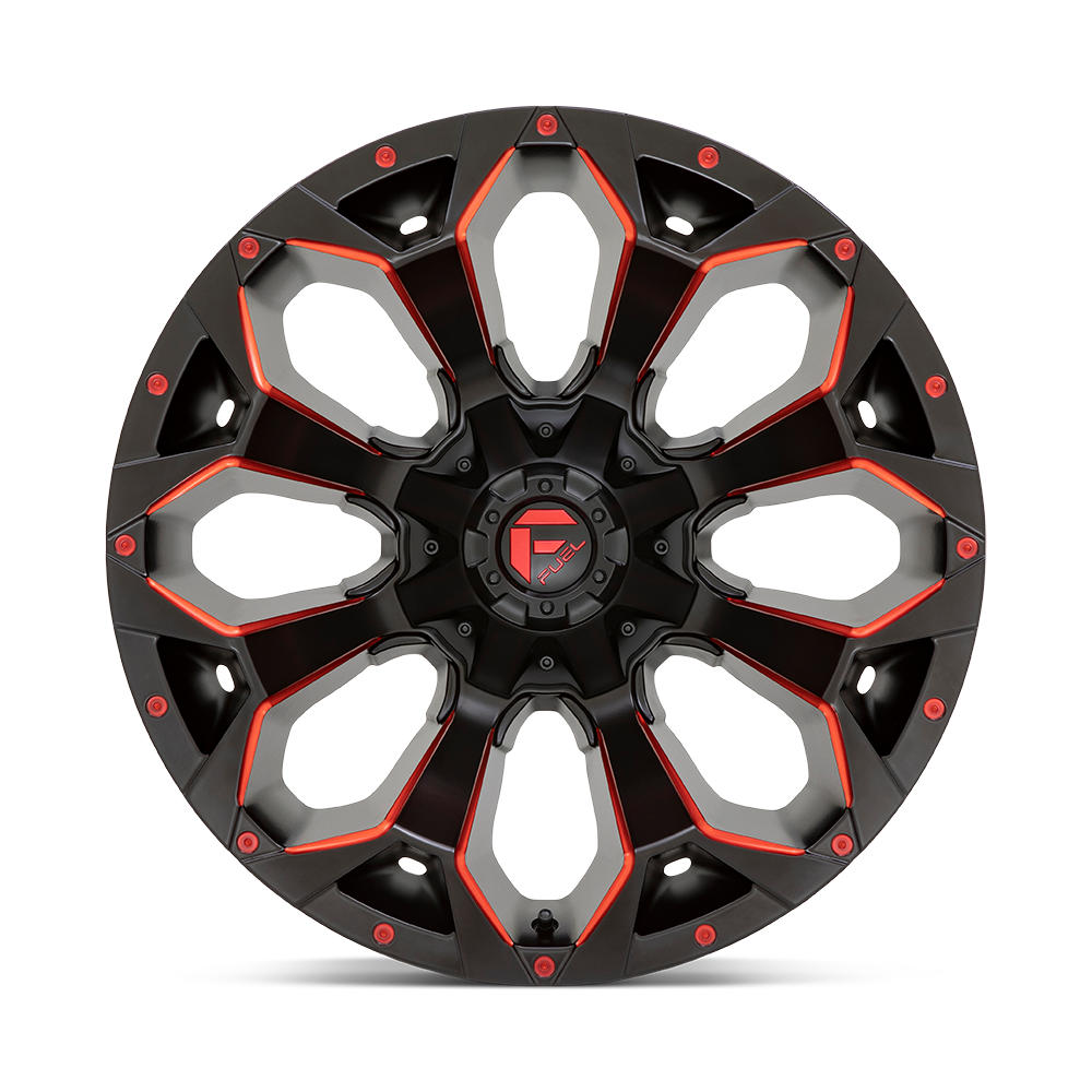Fuel Wheels | ASSAULT | Matte Black Red Milled