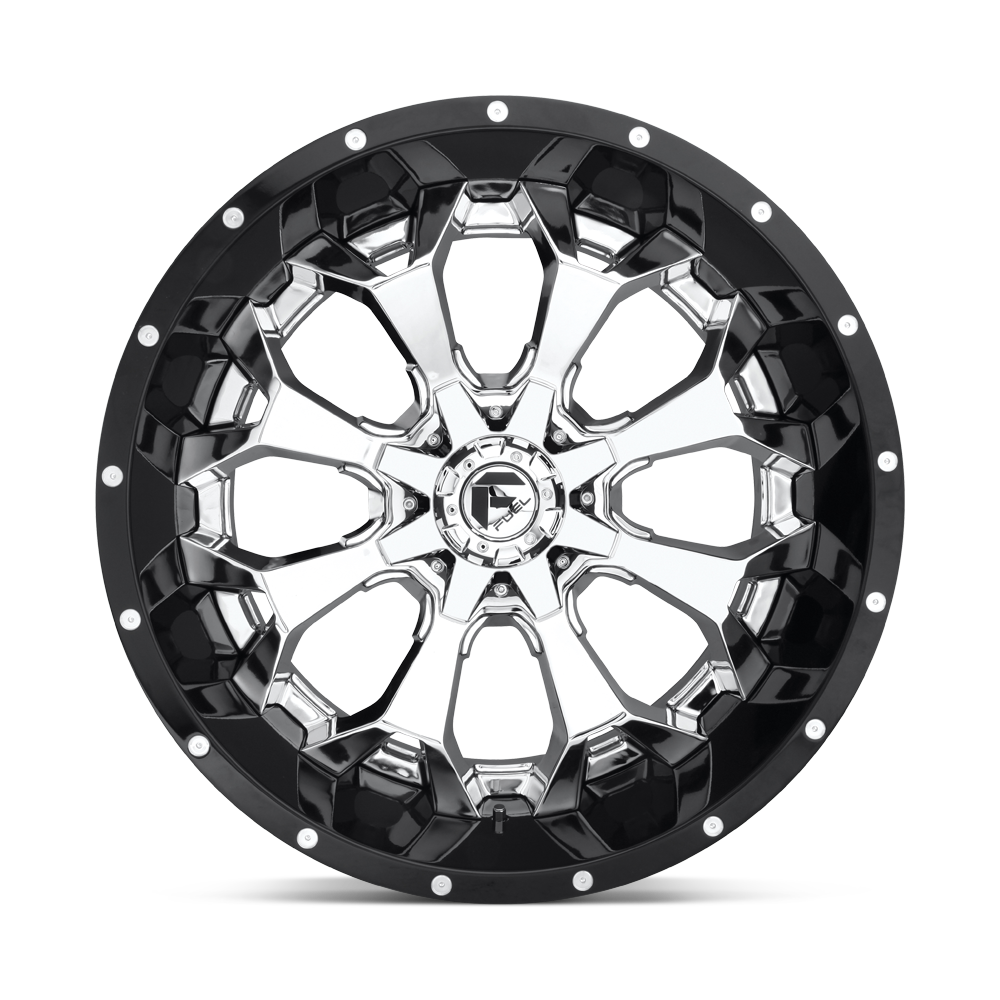 Fuel Wheels | ASSAULT | Chrome Plated Gloss Black Lip