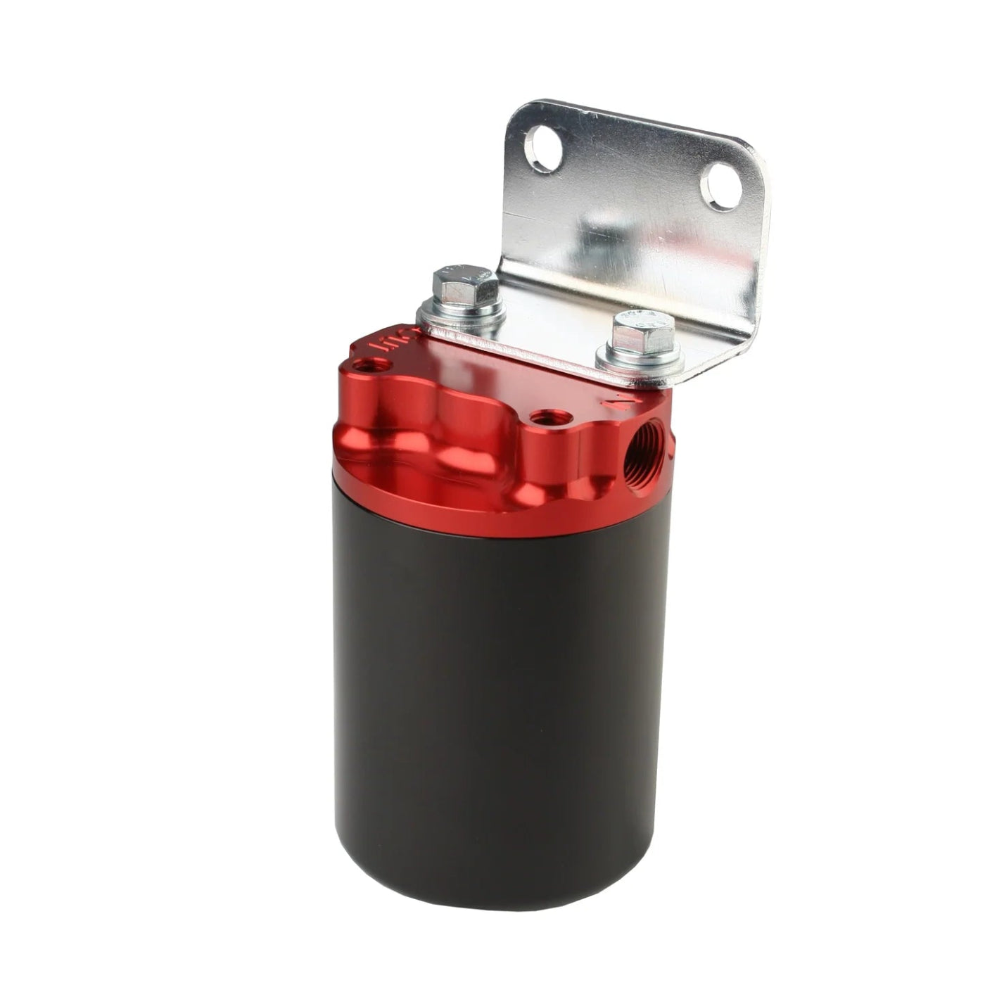 100 Micron Red/Black Canister Fuel Filter with Stainless Mesh Element