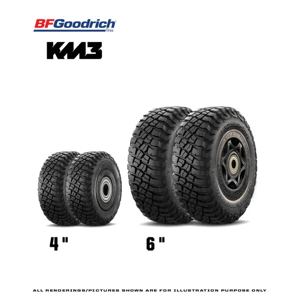 BFGoodrich KM3 Tire Set 4" & 6"