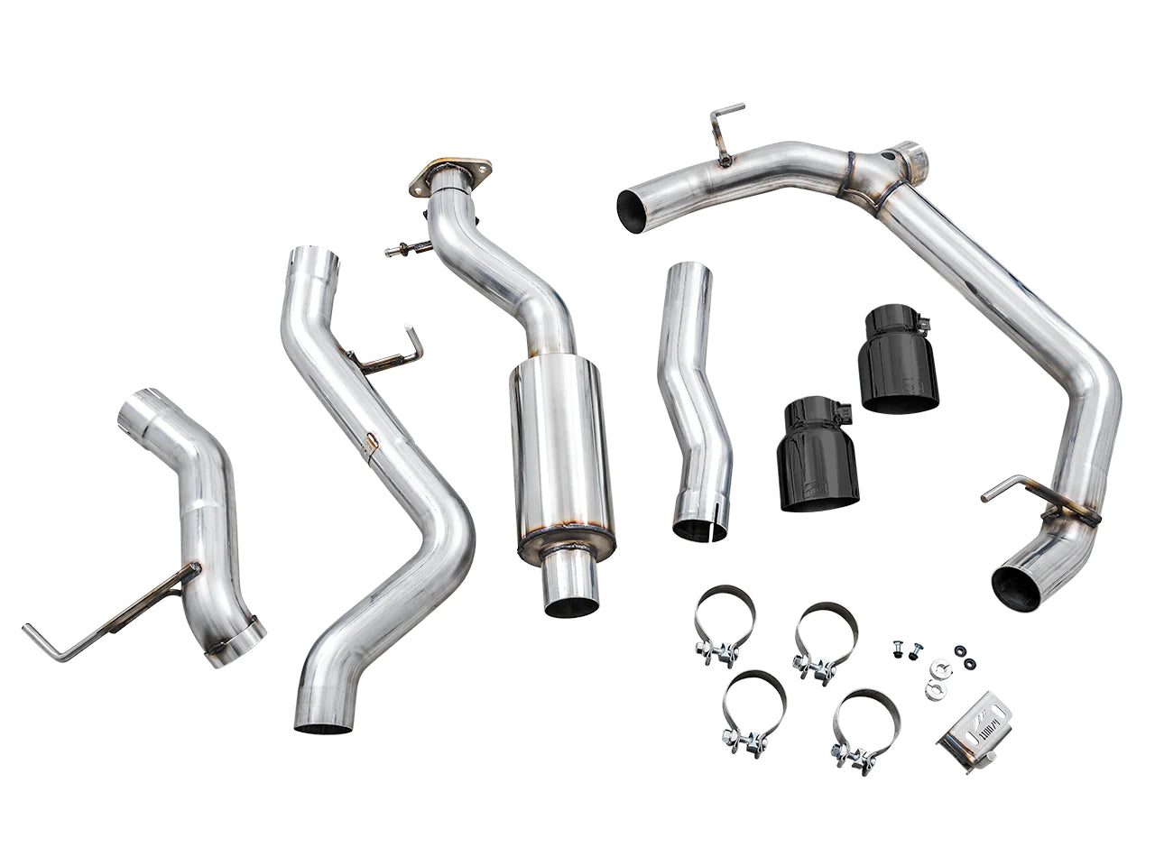 AWE 0FG Catback Exhaust for Ford Bronco with BashGuard™ w/black tips parts