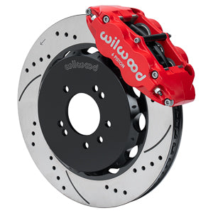 Forged Narrow Superlite 6R Big Brake Front Brake Kit (Hat) Drilled/Slotted RED Skyline R33 | 18" Wheel Diameter Minimum