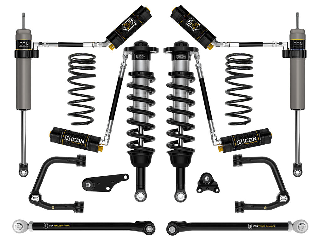 ICON 2024 Toyota Tacoma 1.25-3" Lift, Stage 8 Suspension System, Billet UCA