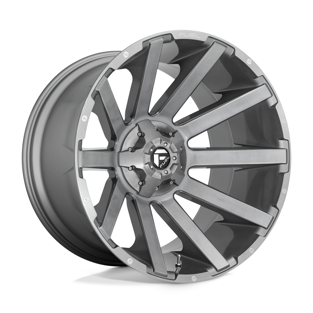 Fuel Wheels | CONTRA PLATINUM | BRUSHED GUN METAL TINTED CLEAR