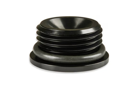 Earl's -10 AN Port Plug w/ O-Ring Seal, Black Anodized Aluminum