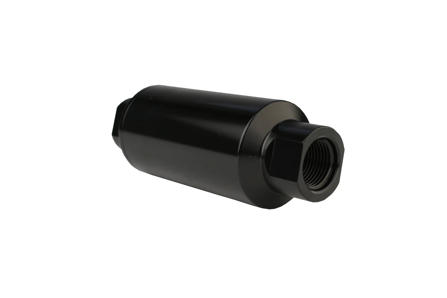 100 Micron Black Fuel Filter with ORB-10 Ports & Stainless Mesh Element