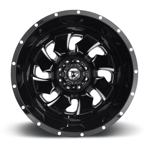 Fuel Wheels | CLEAVER DUALLY | GLOSS BLACK MILLED