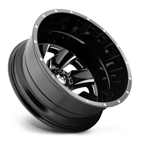 Fuel Wheels | CLEAVER DUALLY | GLOSS BLACK MILLED