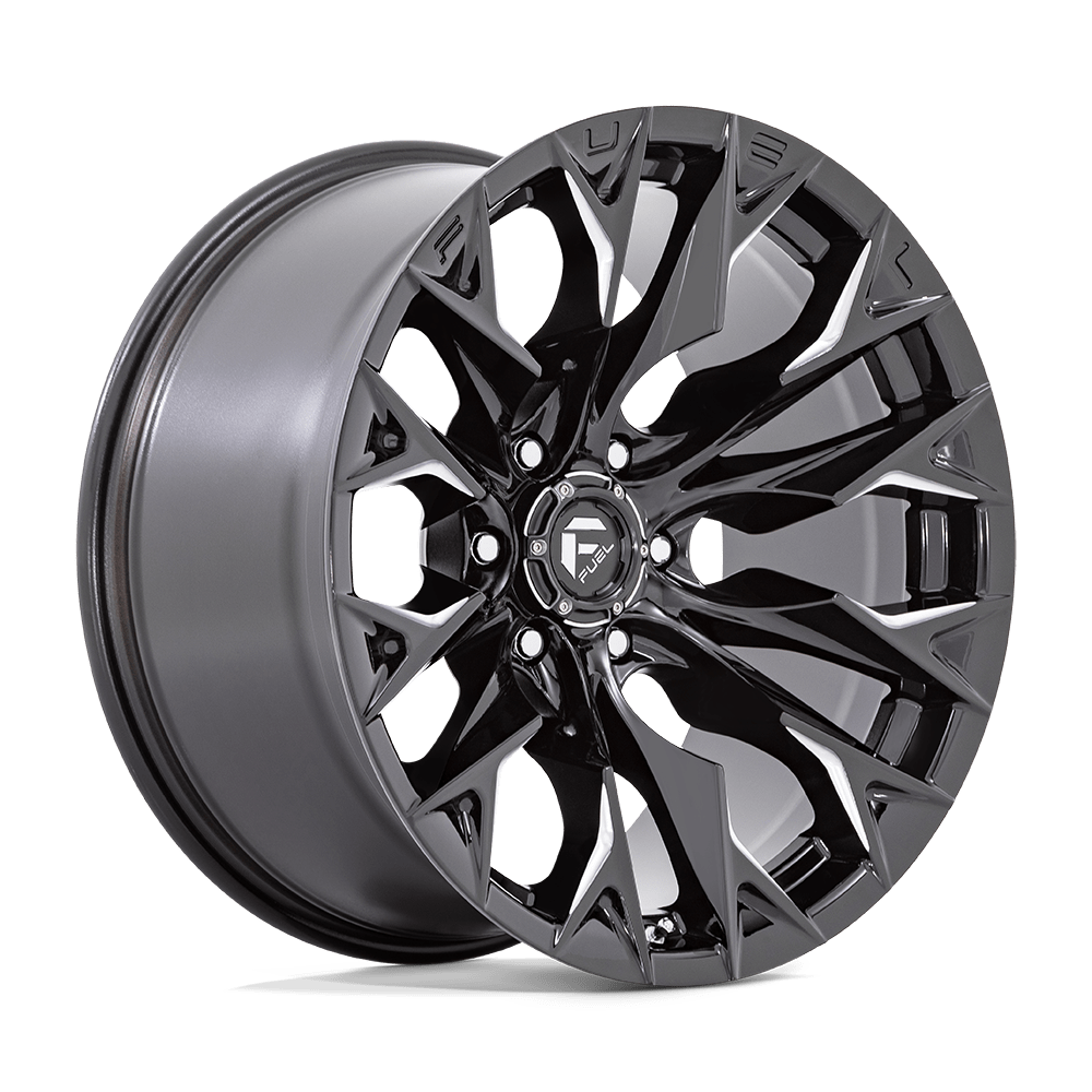 Fuel Wheels | FLAME | GLOSS BLACK MILLED