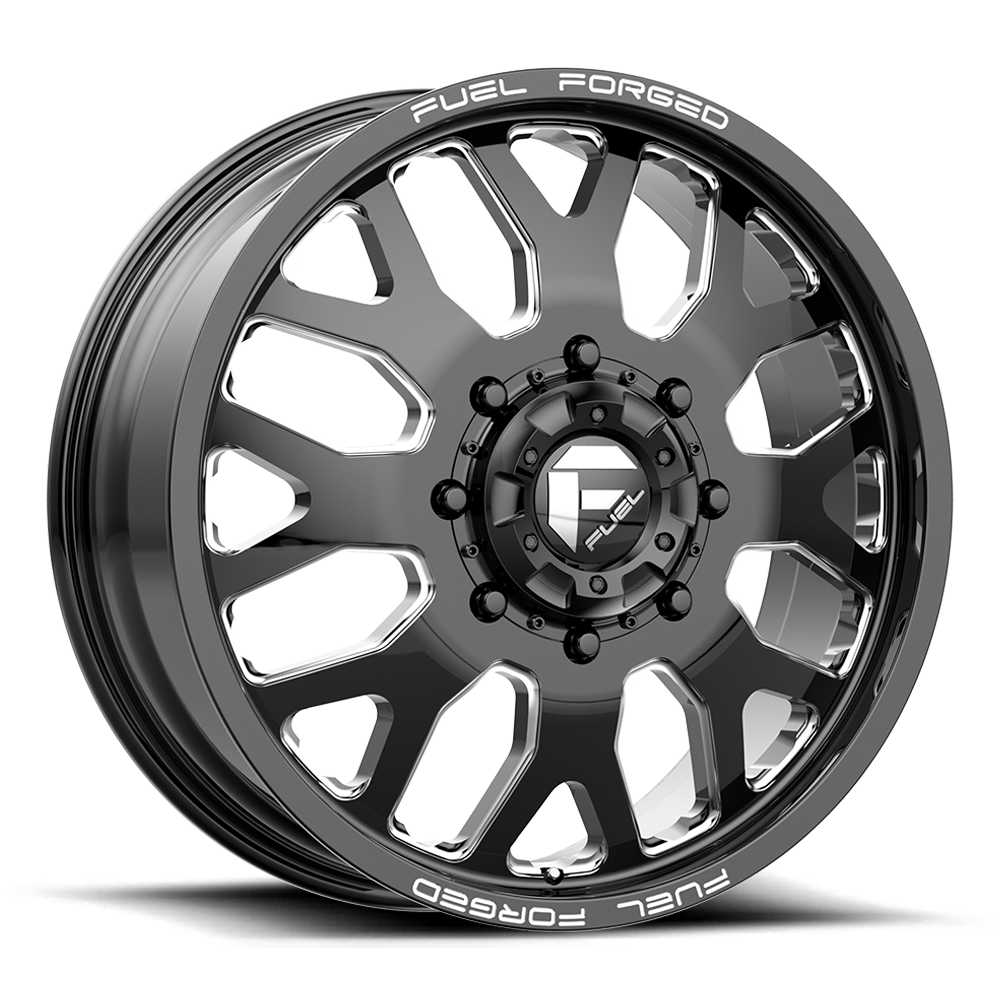 Fuel Wheels | FF19D DUALLY | GLOSS BLACK MILLED