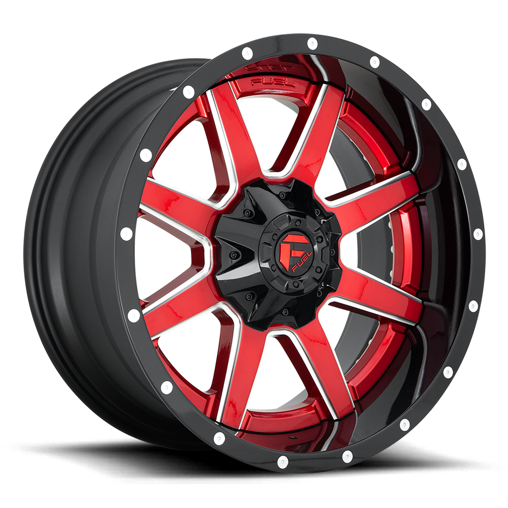 Fuel Wheels | MAVERICK | CHROME PLATED GLOSS BLACK LIP/GLOSS RED