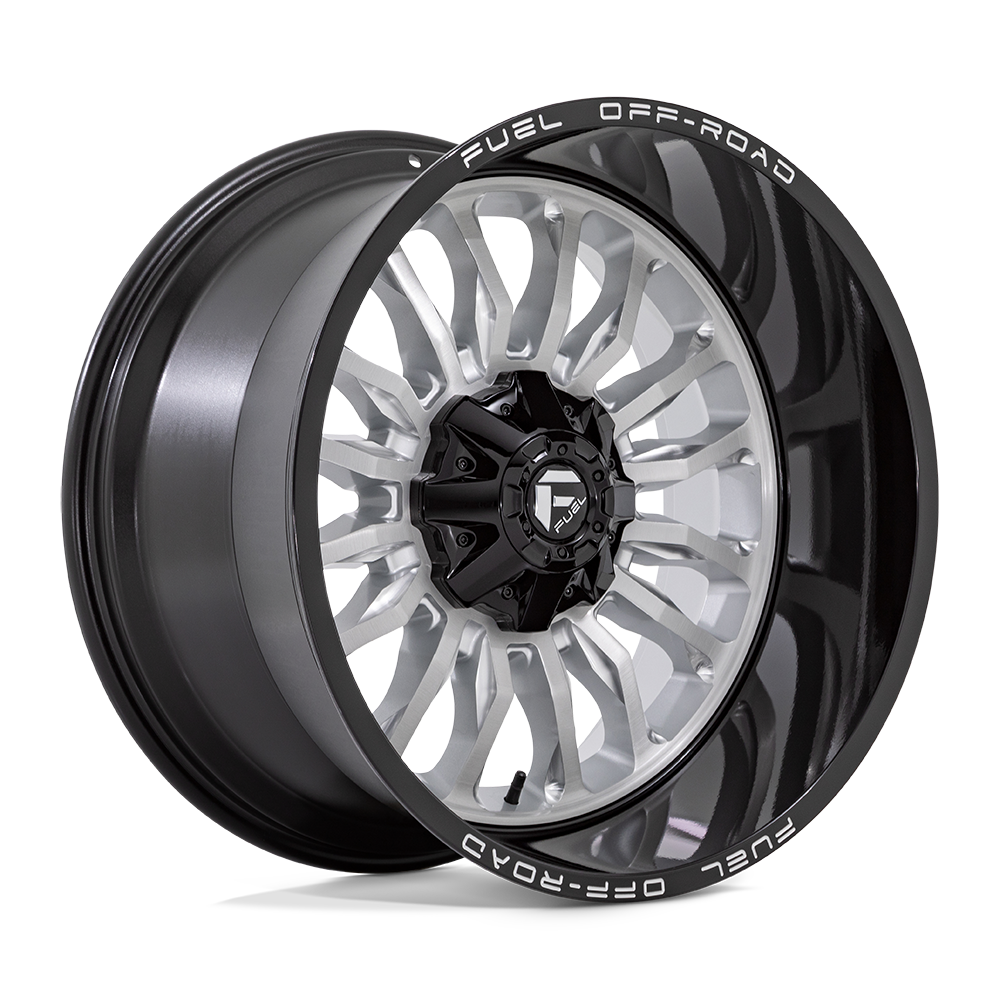 Fuel Wheels | ARC | Silver Brush Face W/ Black Lip