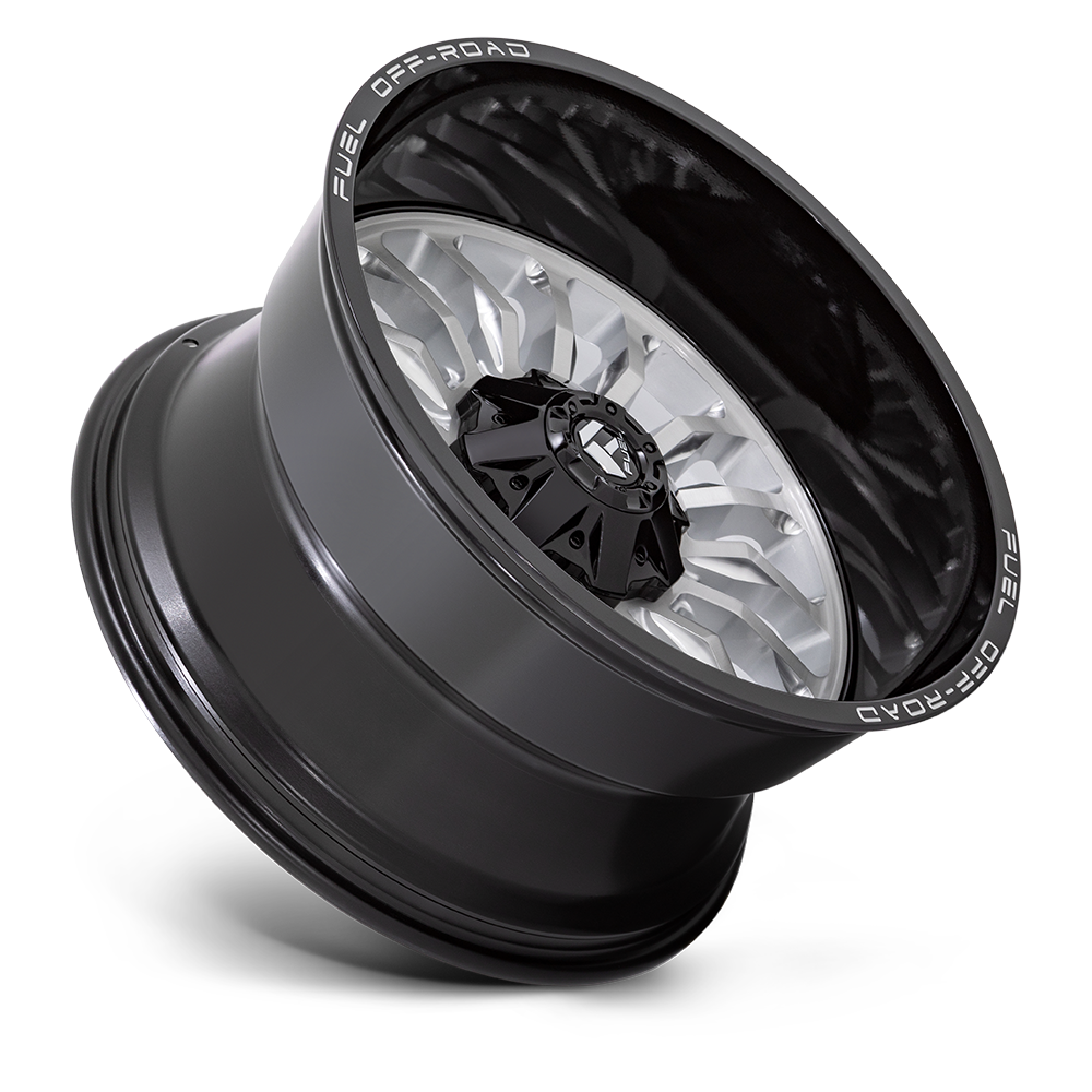 Fuel Wheels | ARC | Silver Brush Face W/ Black Lip