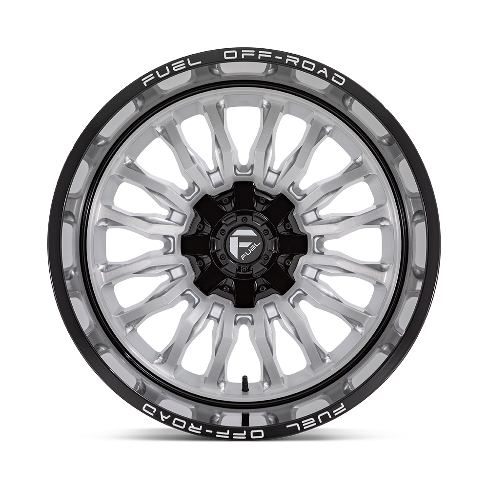 Fuel Wheels | ARC | Silver Brush Face W/ Black Lip