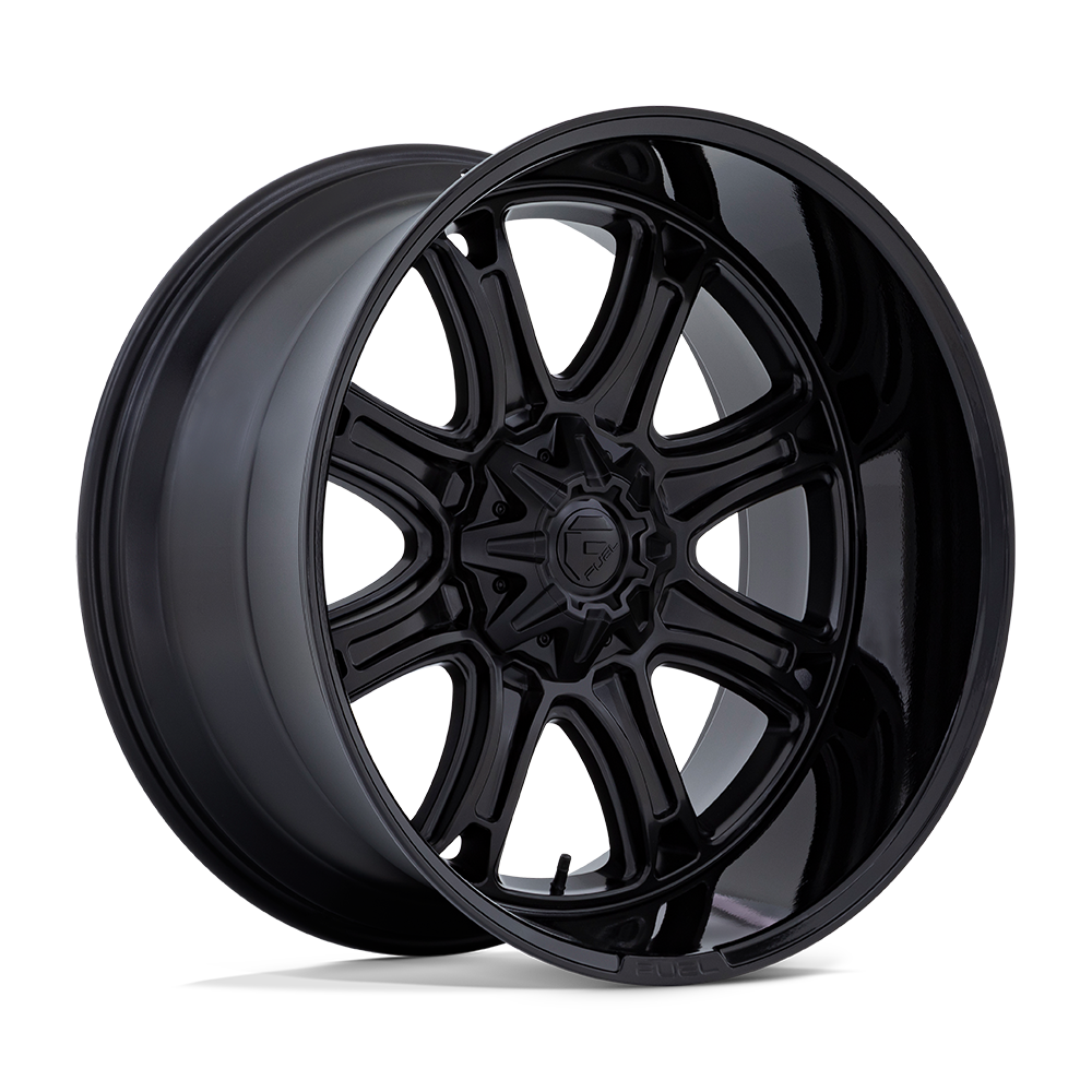 Fuel Wheels | DARKSTAR | MATTE BLACK W/ GLOSS BLACK LIP