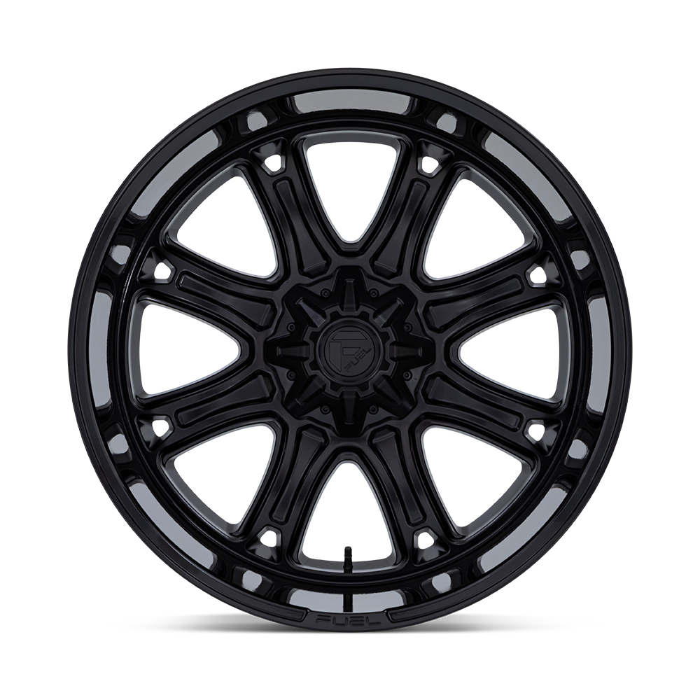 Fuel Wheels | DARKSTAR | MATTE BLACK W/ GLOSS BLACK LIP