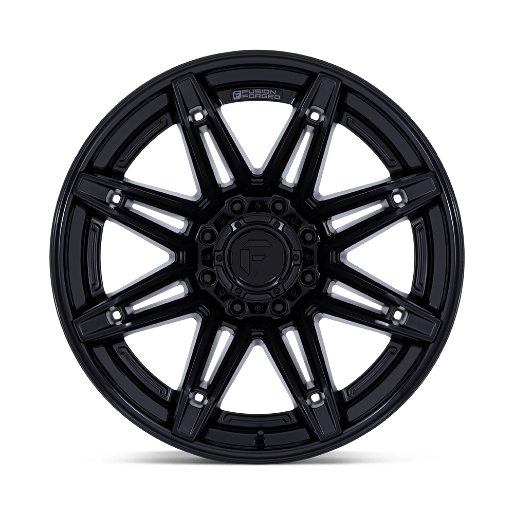 Fuel Wheels | BRAWL | MATTE BLACK W/ GLOSS BLACK LIP