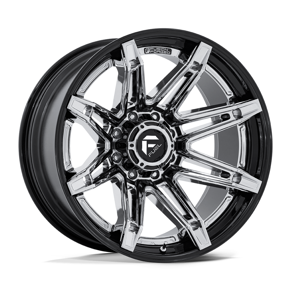 Fuel Wheels | BRAWL | CHROME W/GLOSS BLACK LIP