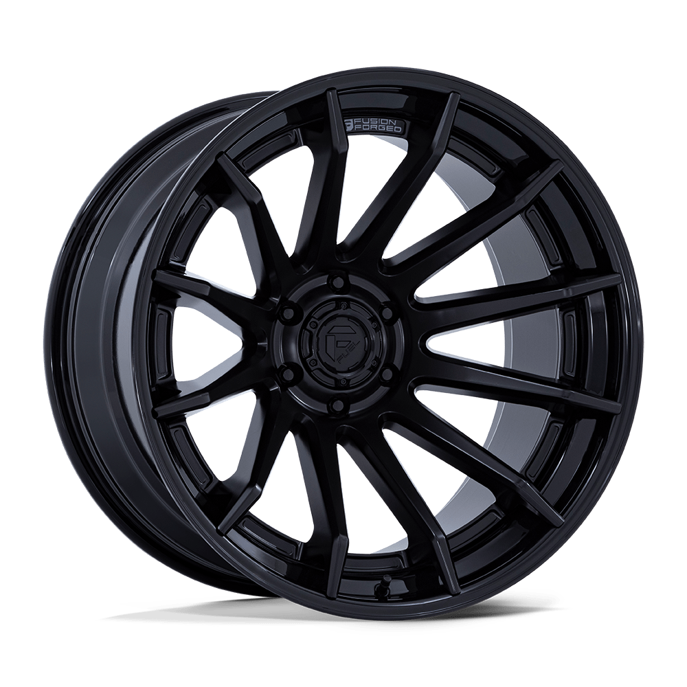 Fuel Wheels | BURN | MATTE BLACK W/ GLOSS BLACK LIP