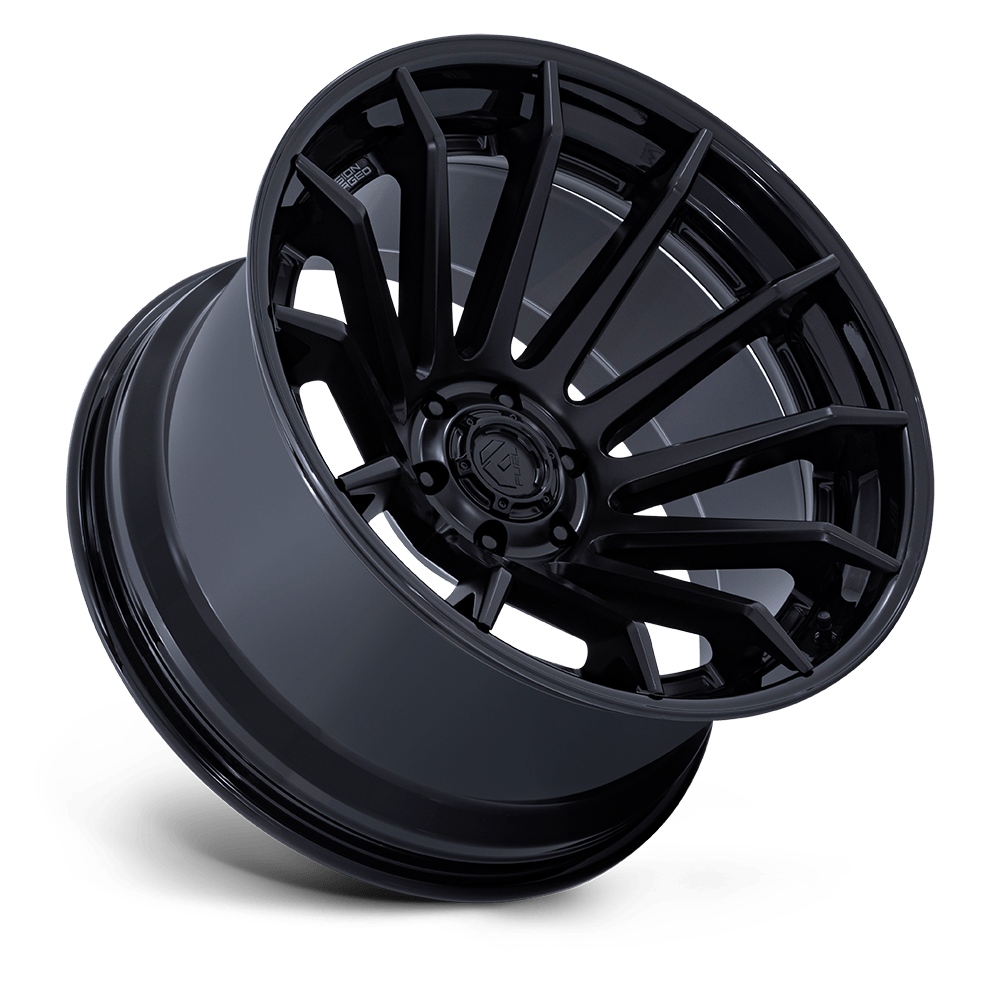 Fuel Wheels | BURN | MATTE BLACK W/ GLOSS BLACK LIP