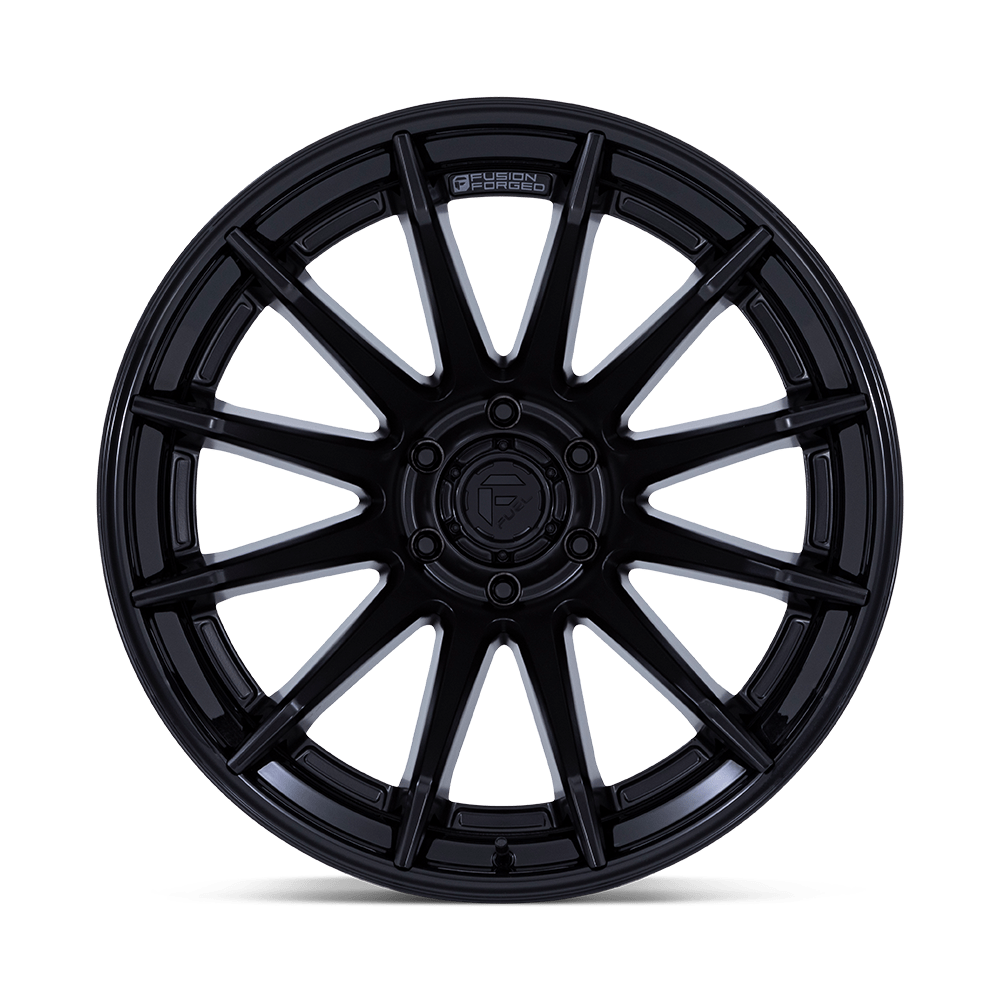 Fuel Wheels | BURN | MATTE BLACK W/ GLOSS BLACK LIP