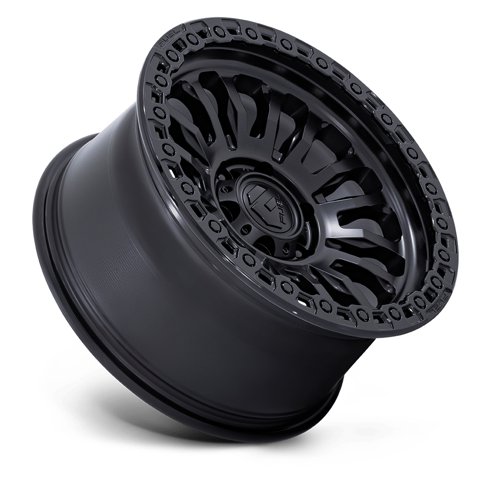 Fuel Wheels | RINCON | MATTE BLACK W/ GLOSS BLACK LIP