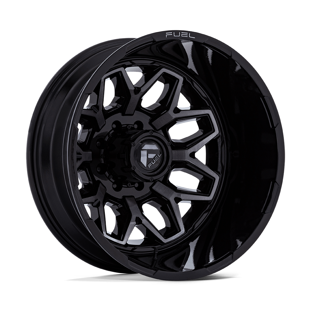 Fuel Wheels | FLUX DUALLY | GLOSS BLACK BRUSH FC GRAY DDDT