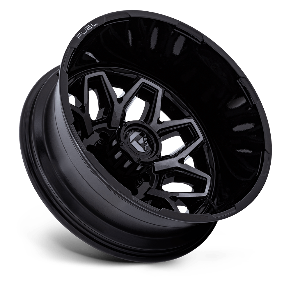 Fuel Wheels | FLUX DUALLY | GLOSS BLACK BRUSH FC GRAY DDDT