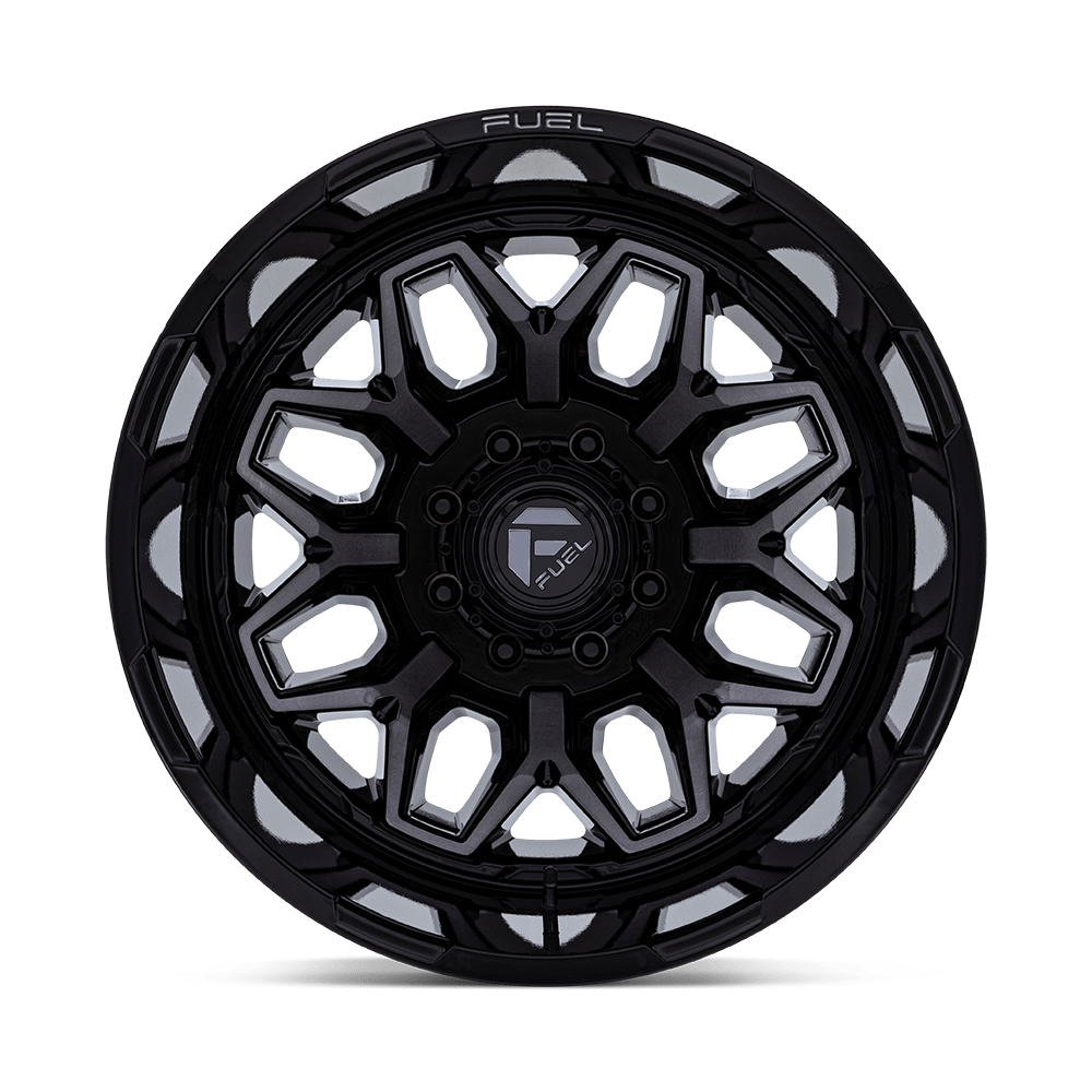 Fuel Wheels | FLUX DUALLY | GLOSS BLACK BRUSH FC GRAY DDDT