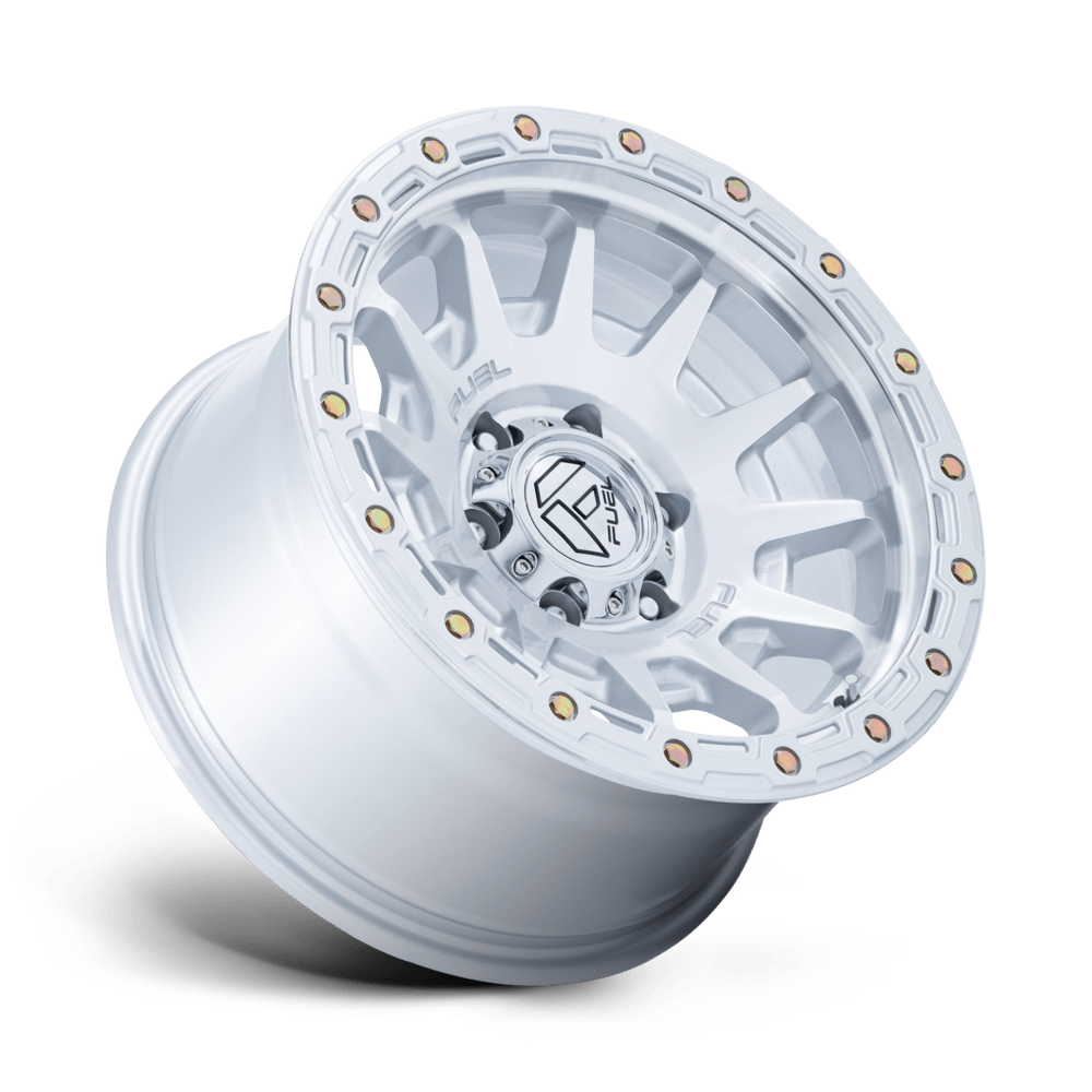 Fuel Wheels | FORTRESS | GLOSS SILVER W/ MACHINED FACE