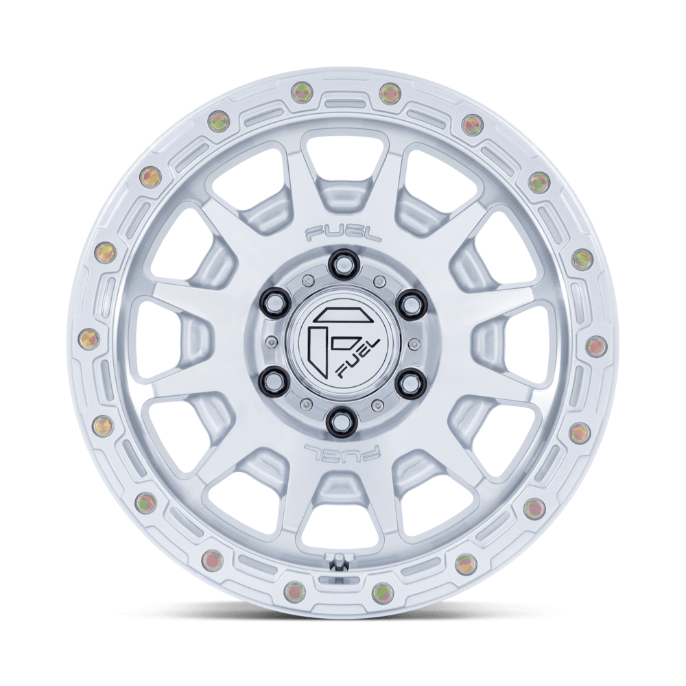 Fuel Wheels | FORTRESS | GLOSS SILVER W/ MACHINED FACE