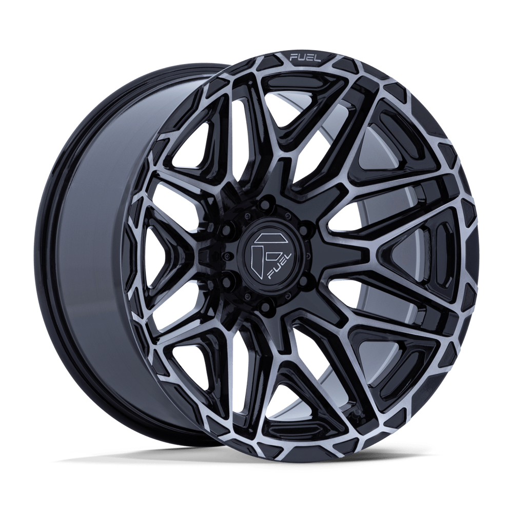 Fuel Wheels | INJECTOR | GLOSS BLACK MACHINED-FC W/ DDT