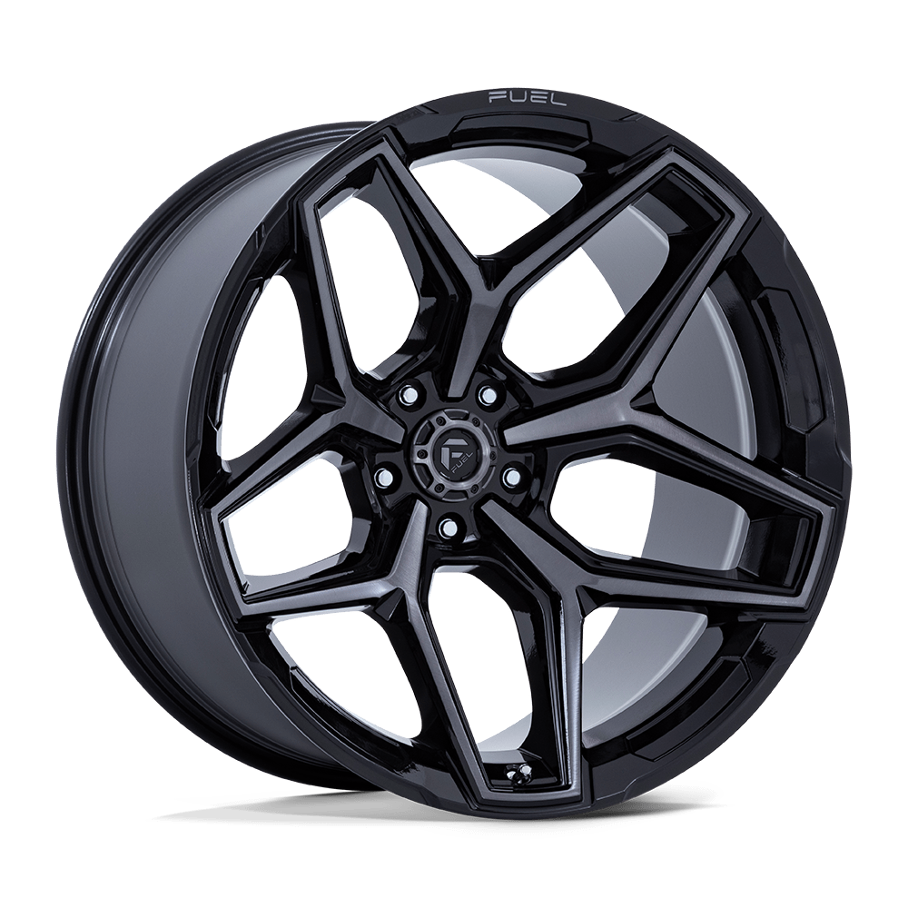 Fuel Wheels | FLUX | GLOSS BLACK BRUSH FC GRAY DDDT