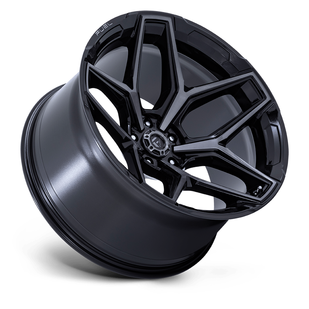 Fuel Wheels | FLUX | GLOSS BLACK BRUSH FC GRAY DDDT