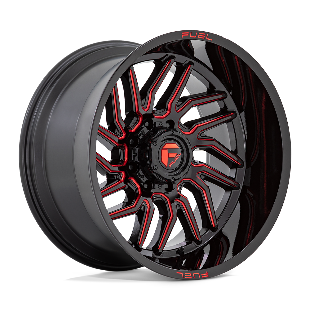 Fuel Wheels | HURRICANE | GLOSS BLACK MILLED RED TINT